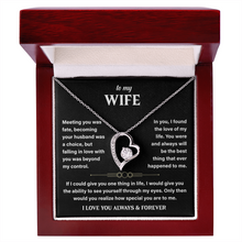 To My Wife Necklace From Husband, Romantic Gift for Her