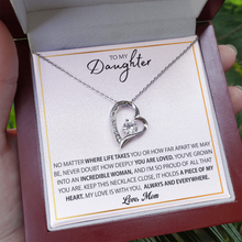 To My Daughter Necklace Gift From Mom, Mother Daughter Gift
