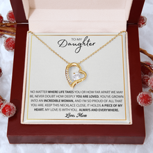 To My Daughter Necklace Gift From Mom, Mother Daughter Gift