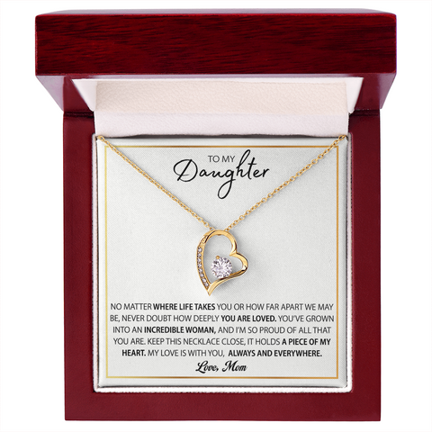 To My Daughter Necklace Gift From Mom, Mother Daughter Gift variant image