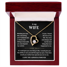 To My Wife Necklace From Husband, Romantic Gift for Her