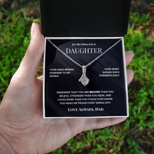 To My Precious Daughter Necklace From Dad - Inspirational Gifts
