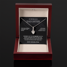 To My Precious Daughter Necklace From Dad - Inspirational Gifts