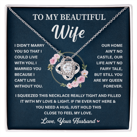 Love Knot Necklace - Wife Gifts From Husband