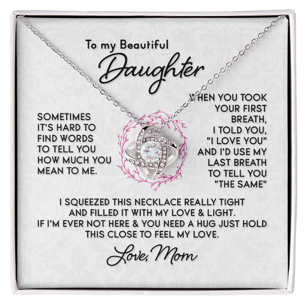Sometimes Its Hard To Find Daughter Necklace From Mom