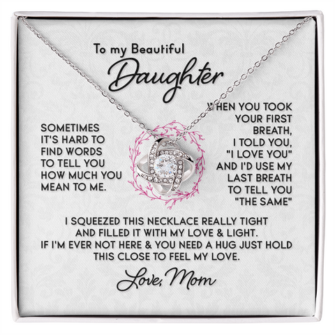 Sometimes Its Hard To Find Daughter Necklace From Mom