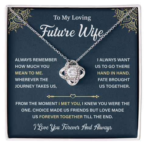 To Future Wife Necklace - Gifts For Her On Christmas Birthday