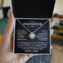 Never Forget That I Love You - To My Daughter Necklace From Dad