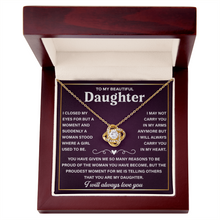 To My Daughter Necklace From Dad With Heartfelt Message