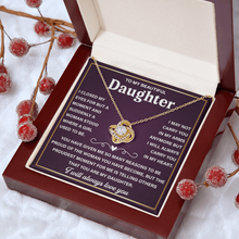 To My Daughter Necklace From Dad With Heartfelt Message