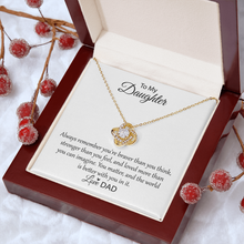 Love Knot Pendant Necklace - To My Daughter Necklace