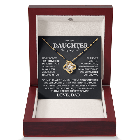 Never Forget That I Love You - To My Daughter Necklace From Dad variant image