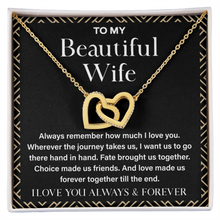 Gifts for Wife - Interlocking Heart Necklace
