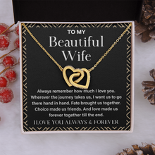 Gifts for Wife - Interlocking Heart Necklace