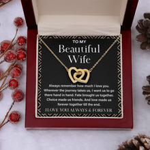Gifts for Wife - Interlocking Heart Necklace