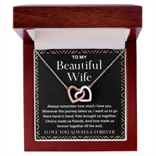 Gifts for Wife - Interlocking Heart Necklace