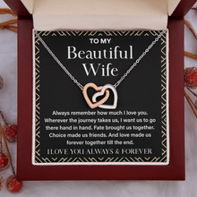 Gifts for Wife - Interlocking Heart Necklace