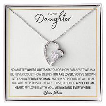 To My Daughter Necklace Gift From Mom, Mother Daughter Gift