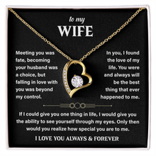 To My Wife Necklace From Husband, Romantic Gift for Her