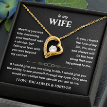 To My Wife Necklace From Husband, Romantic Gift for Her